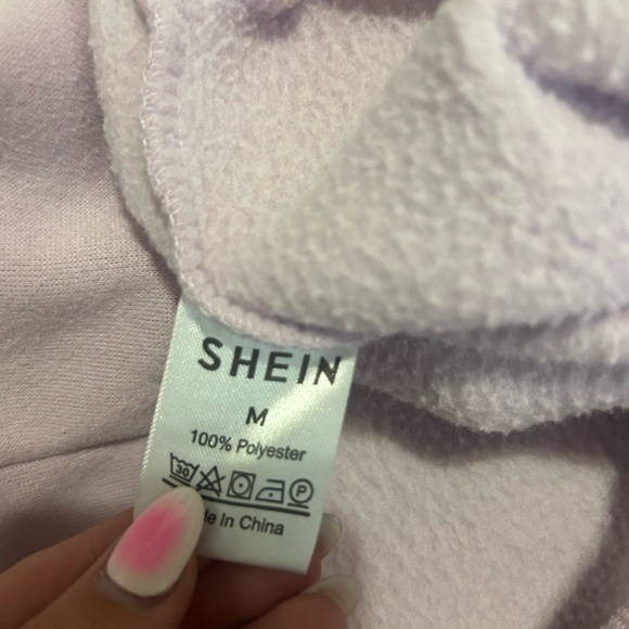 SHEIN Purple Sweatshirt Hoodie - Picture 3 of 3